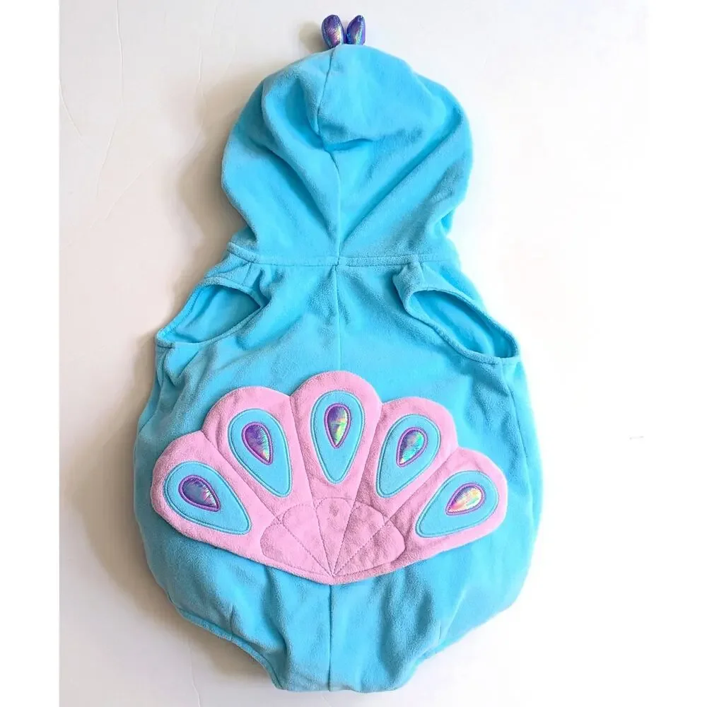 🦚 Carter’s Baby Turquoise Peacock Peachick Bubble Costume – Size 3-6 Months